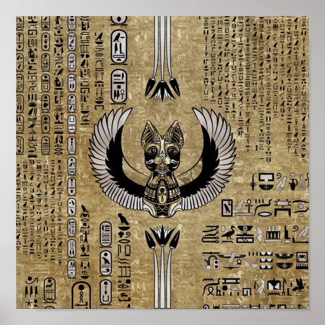 Poster Bastet - Déesse égyptienne (Devant)