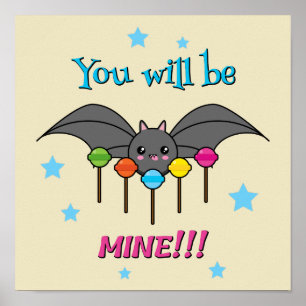 Poster Bat Craving Lollipops