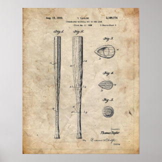 Poster Bat de baseball
