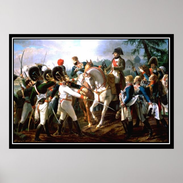 Poster Bataille d'Abensberg de Napoléon 1809 (Devant)