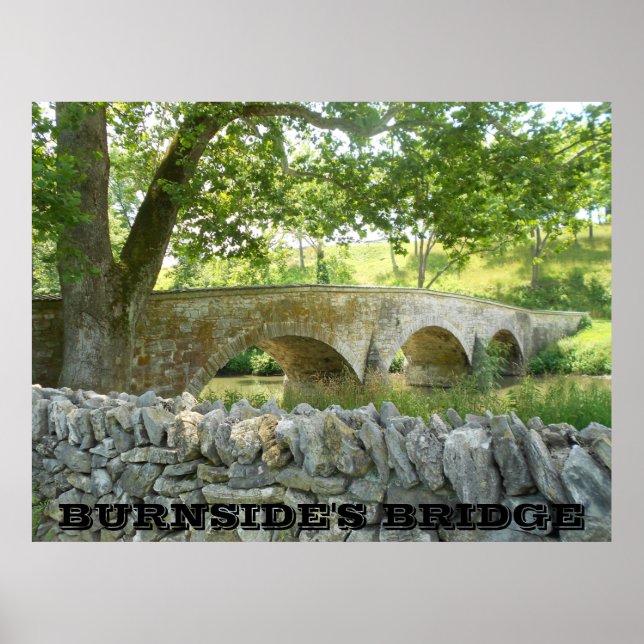 Poster Bataille d'Antietam : Burnside's Bridge Photo Post (Devant)