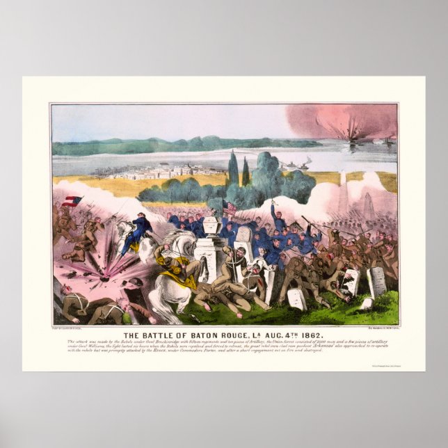Poster Bataille de Baton Rouge en 1862 (Devant)