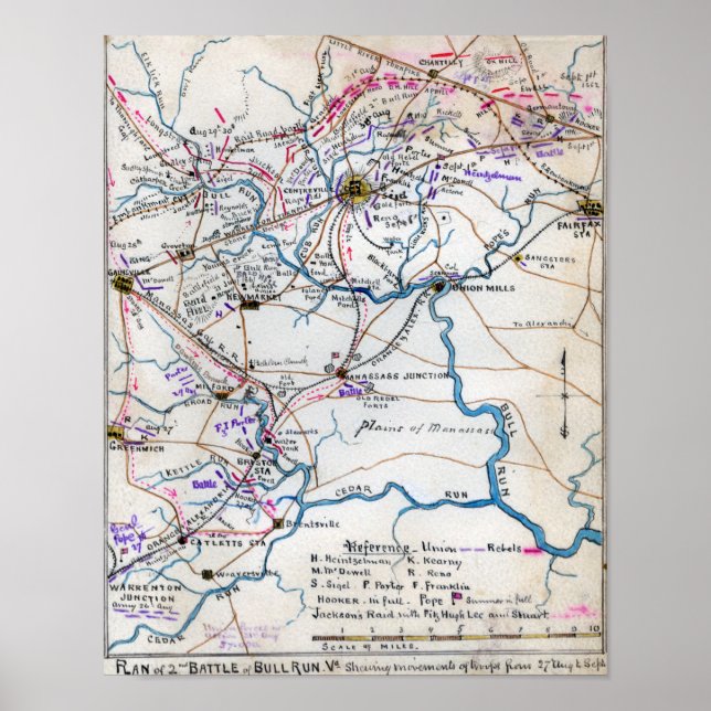 Poster Bataille de Bull Run 4 (Devant)