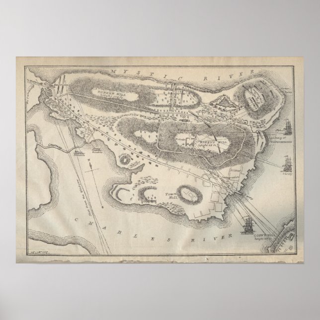 Poster Bataille de Bunker Hill (Devant)