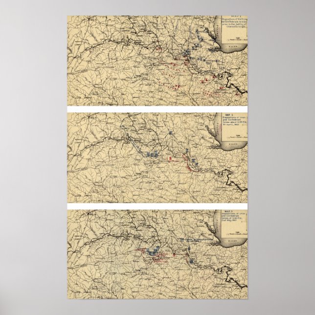 Poster Bataille de Chancellorsville (Devant)