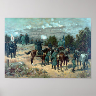 Poster Bataille de Chattanooga - missionnaire Ridge