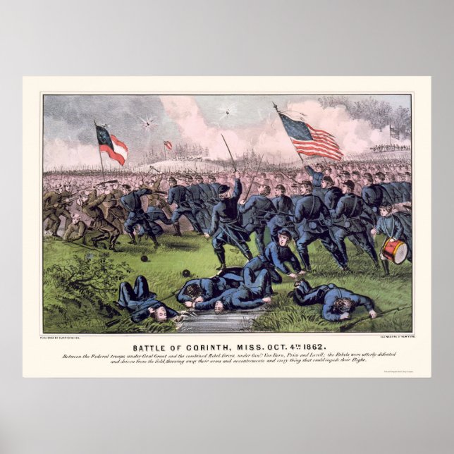 Poster Bataille de Corinthe en 1862 (Devant)