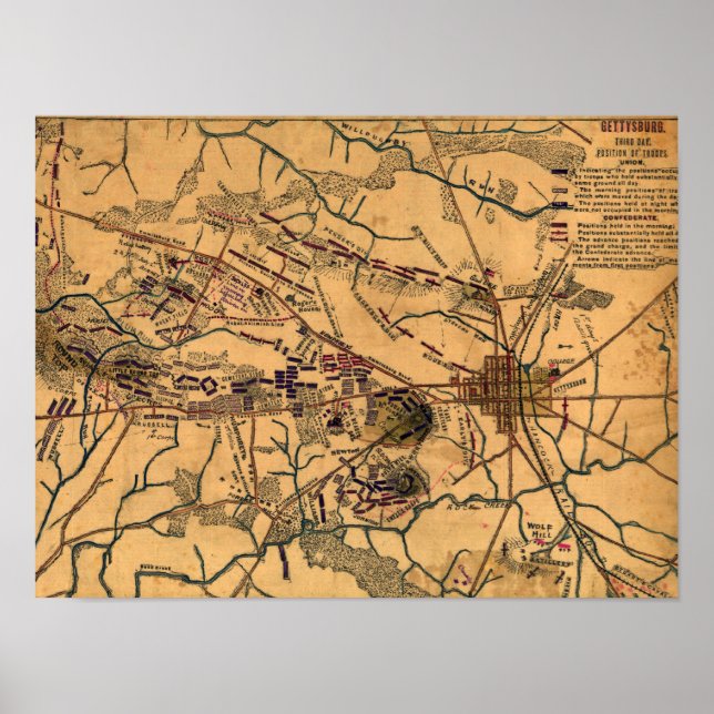 Poster Bataille de Gettysburg 10 (Devant)