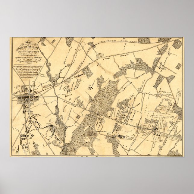 Poster Bataille de Gettysburg 12 (Devant)