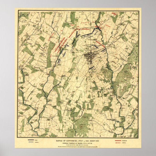 Poster Bataille de Gettysburg 9 (Devant)