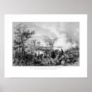 Poster Bataille de Gettysburg — Guerre civile