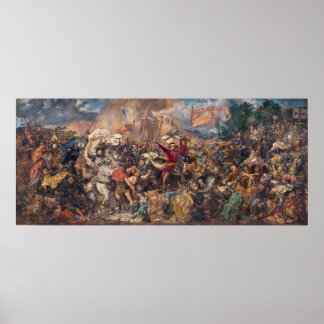 Poster Bataille de Grunwald par Jan Matejko