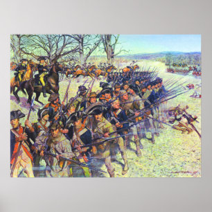 Poster Bataille de Guilford Courthouse 15 mars 1781