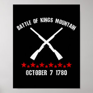 Poster Bataille De Kings Mountain Guerre Révolutionnaire 
