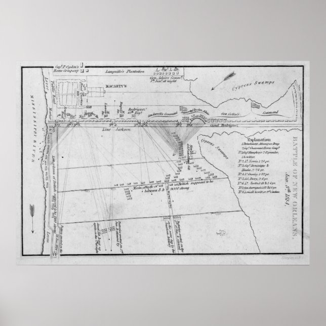 Poster Bataille de la Nouvelle-Orléans (Devant)