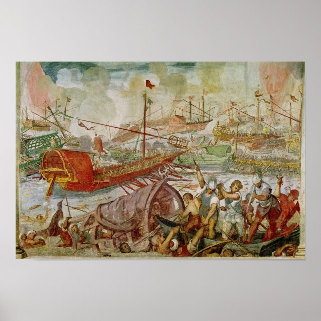 Poster Bataille de Lepanto, octobre 1571, 1600 (Devant)