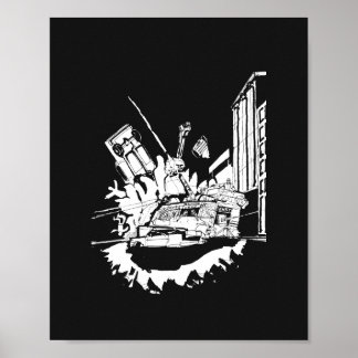 Poster Bataille de Noir Bus