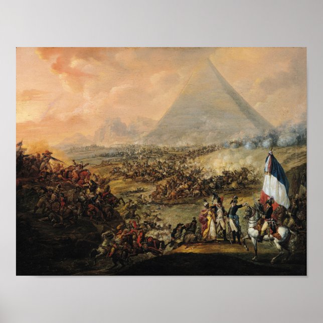 Poster Bataille de Pyramides, le 21 juillet 1798 (Devant)