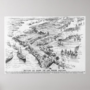 Poster Bataille de Santiago