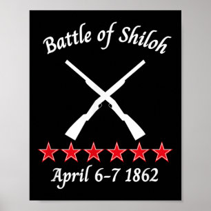 Poster Bataille De Shiloh Tennessee 1862 Batailles Civile