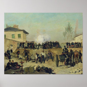 Poster Bataille de Villejuif, Siège de Paris, 1870
