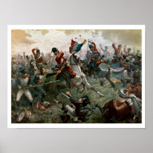 Poster Bataille de waterloo, le 18 juin 1815, 1898