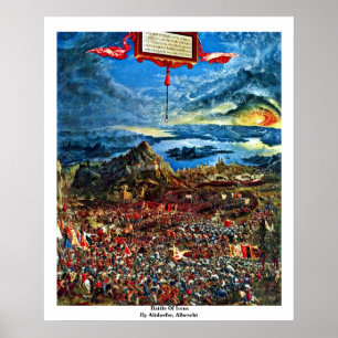 Poster Bataille d'Issus par Altdorfer, Albrecht