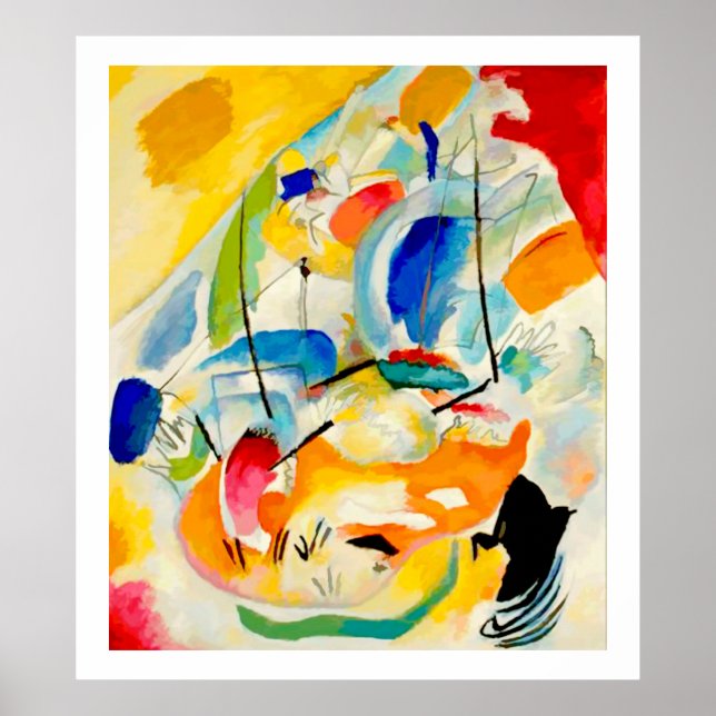 Poster Bataille maritime de Kandinsky 1913 (Devant)