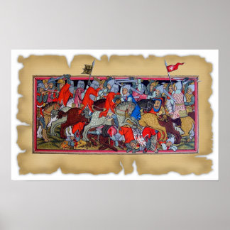 Poster Bataille médiévale