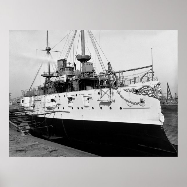 Poster Bataillon USS Texas, 1895 (Devant)