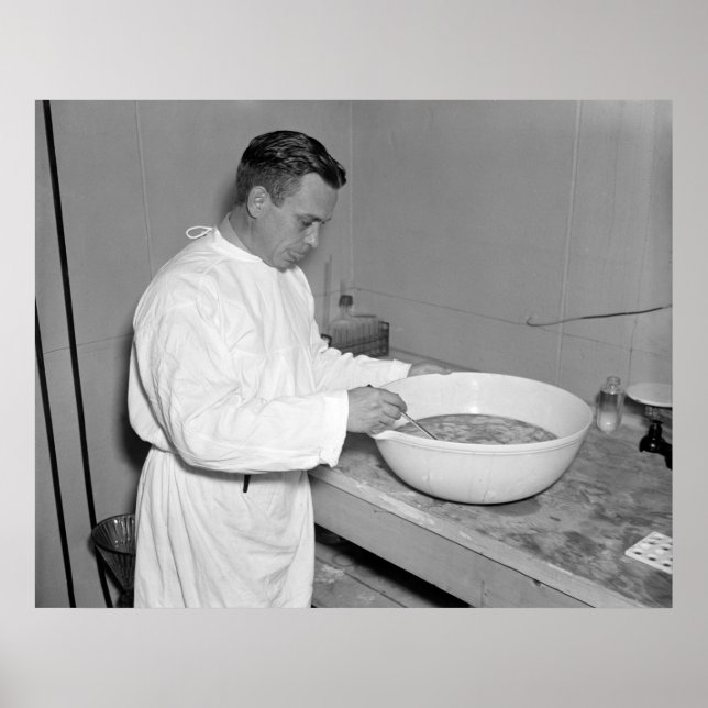 Poster Batch frais de vaccin contre la pneumonie : 1937 (Devant)