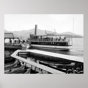 Poster Bateau à  vapeur chez le Sagamore Hotel, 1904