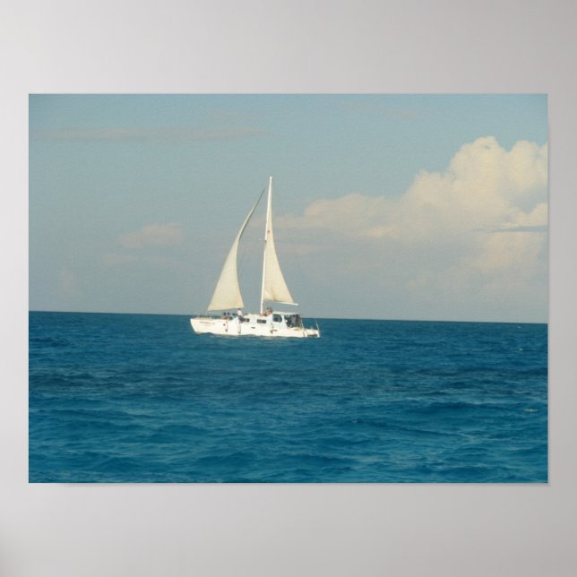 Poster Bateau à voile (Devant)