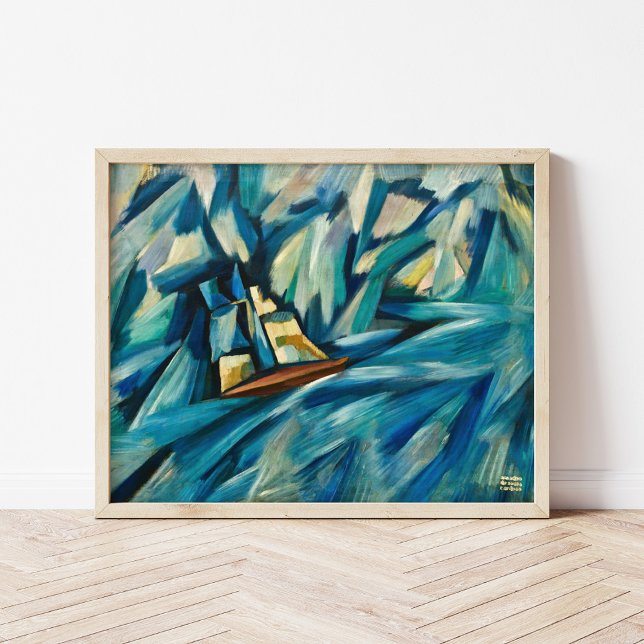 Poster Bateau à voile | Amadeo de Souza-Cardoso (Créateur téléchargé)