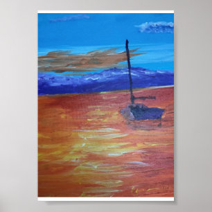 Poster Bateau à voile Sunlit
