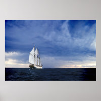 Bateau À Voile Sur La Mer Baltique