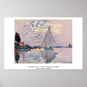 Poster Bateau À Voilier Au Petit-Gennevilliers Par Claude