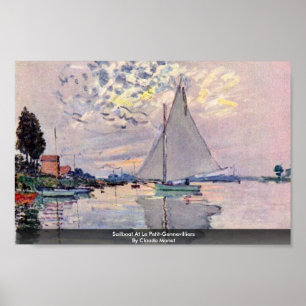Poster Bateau À Voilier Au Petit-Gennevilliers Par Claude
