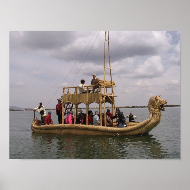 Poster Bateau au Pérou (Devant)