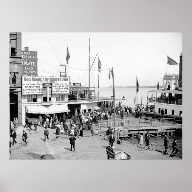 Poster Bateau Boblo Dock (Devant)
