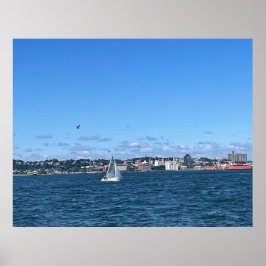 Poster Bateau Brooklyn Pier - NYC Bay Ridge