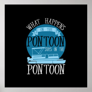 Poster Bateau - Ce qui se passe sur le Ponton