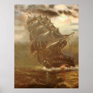 Poster Bateau de 4h35 de marque de SSVictory