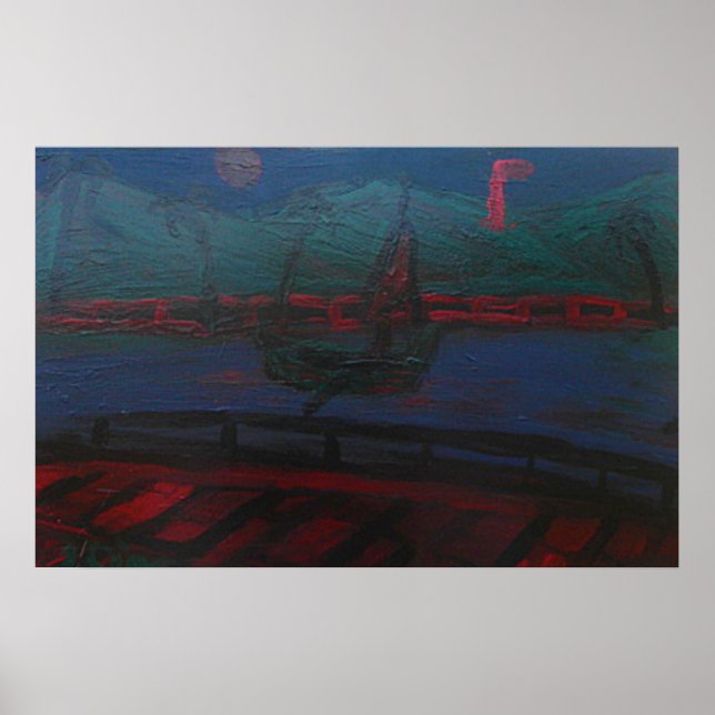 Poster bateau de baie (Devant)