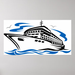 Poster Bateau de croisière
