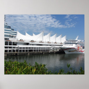 Poster Bateau de croisière à Vancouver (C.-B.) Canada