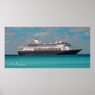 Poster Bateau de croisière de la Hollande Amérique