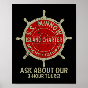 Poster Bateau de croisière drôle vintage Bateau de croisi
