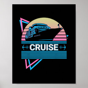 Poster Bateau de Croisière Rétro