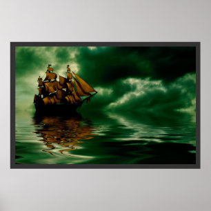 Poster Bateau de pirate
